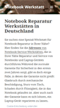 Mobile Screenshot of notebook-werkstatt.de
